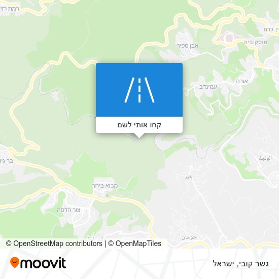 מפת גשר קובי