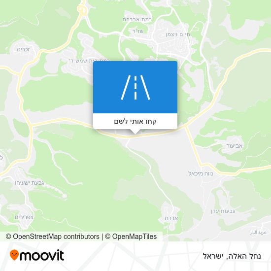 מפת נחל האלה