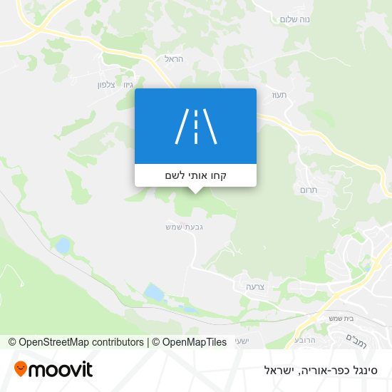 מפת סינגל כפר-אוריה