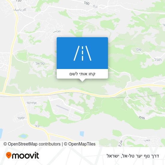 מפת דרך נוף יער טל-אל