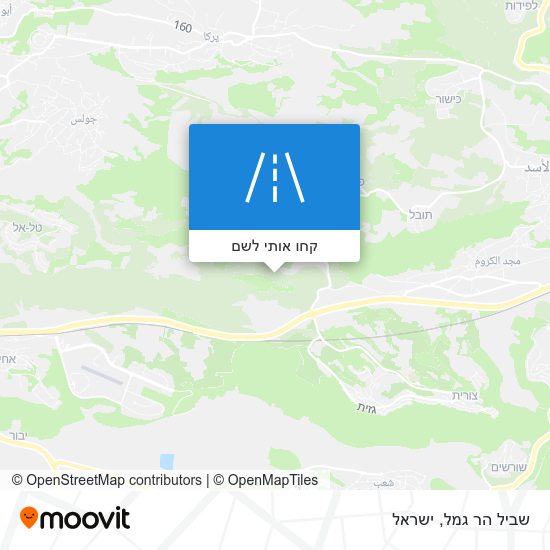 מפת שביל הר גמל