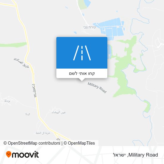 מפת Military Road