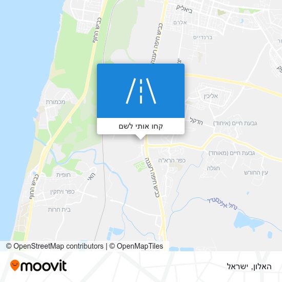 מפת האלון