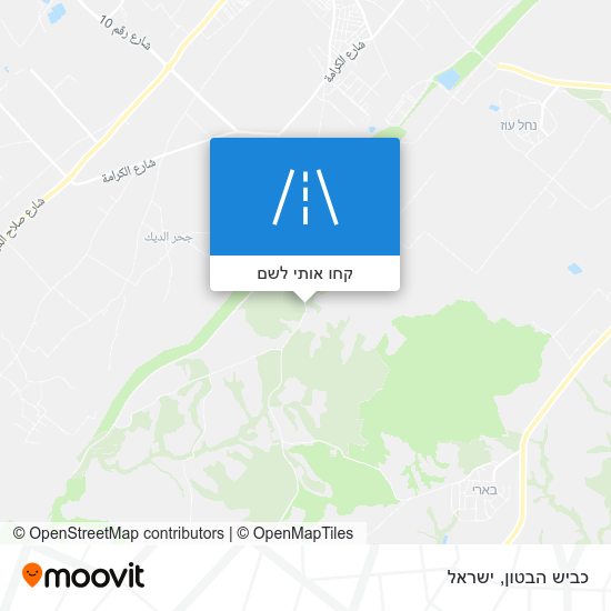 מפת כביש הבטון