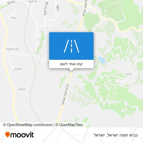 מפת כביש חוצה ישראל