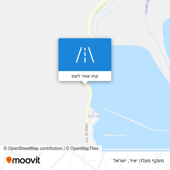 מפת מעקף מעלה יאיר