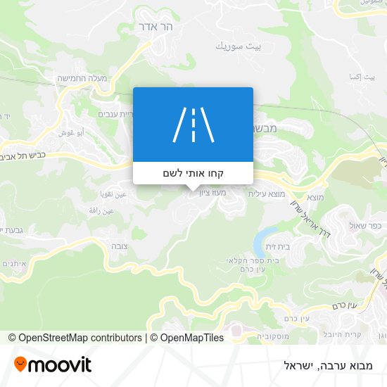 מפת מבוא ערבה