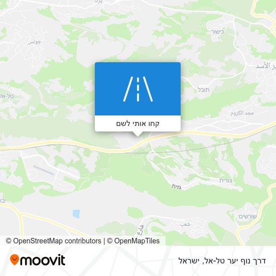 מפת דרך נוף יער טל-אל