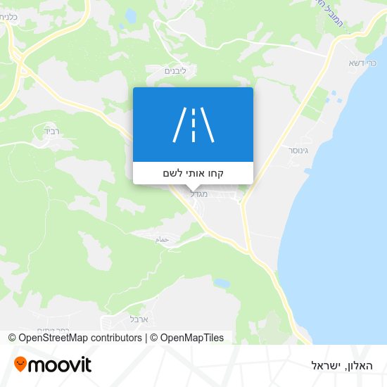 מפת האלון
