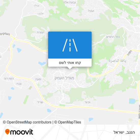 מפת הנגב