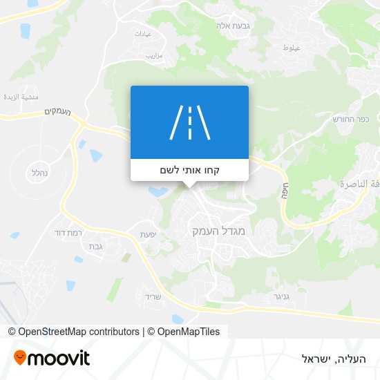 מפת העליה