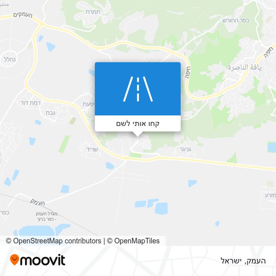 מפת העמק