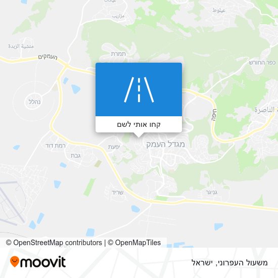 מפת משעול העפרוני
