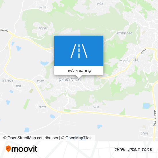 מפת פנינת העמק
