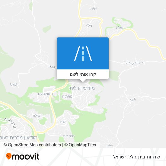 מפת שדרות בית הלל