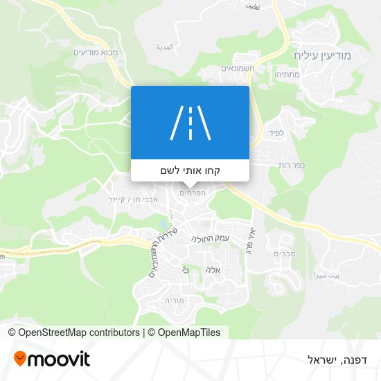 מפת דפנה