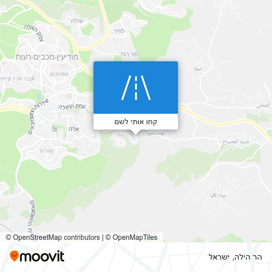 מפת הר הילה