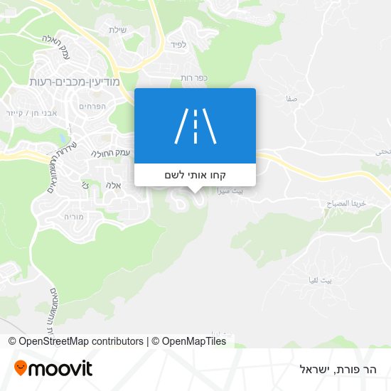מפת הר פורת