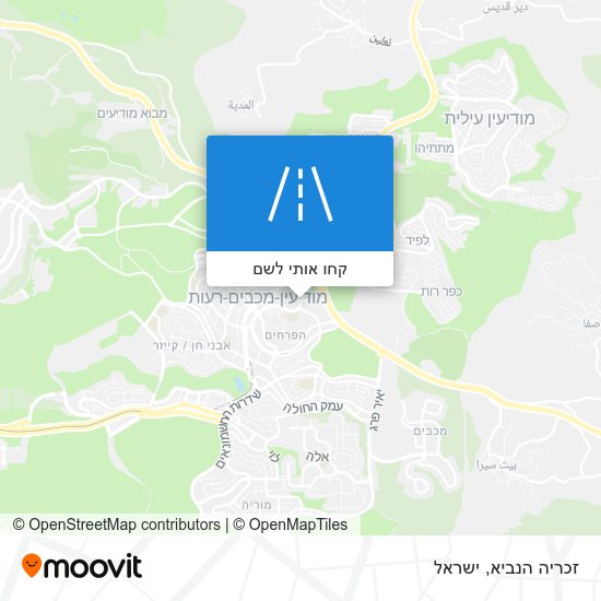 מפת זכריה הנביא