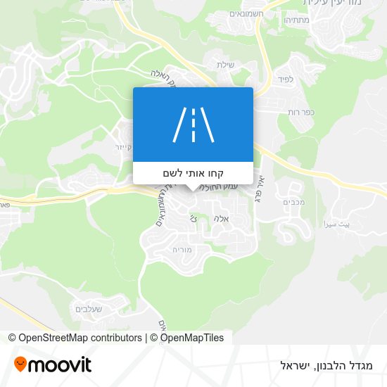 מפת מגדל הלבנון