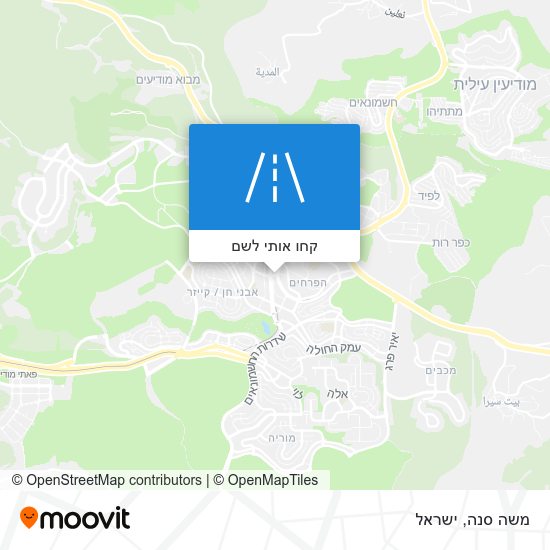 מפת משה סנה