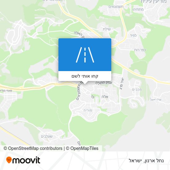 מפת נחל ארנון