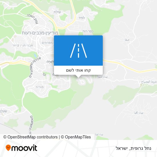 מפת נחל גרופית