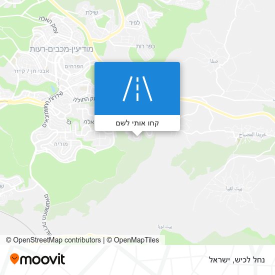 מפת נחל לכיש
