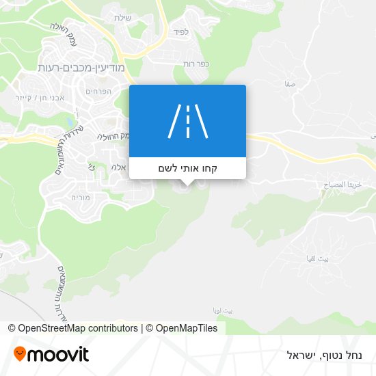 מפת נחל נטוף