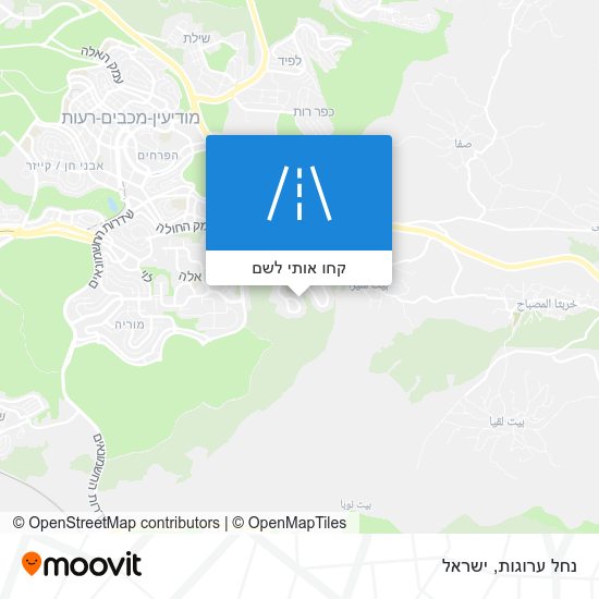 מפת נחל ערוגות