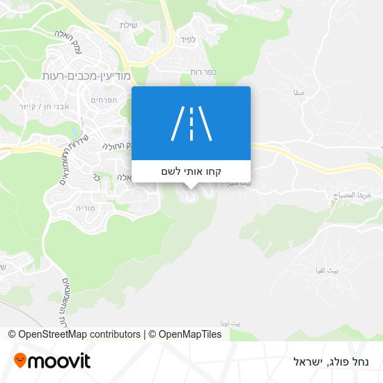 מפת נחל פולג