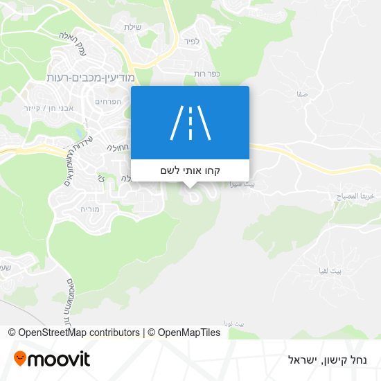 מפת נחל קישון