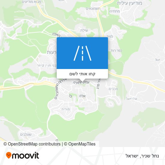 מפת נחל שניר