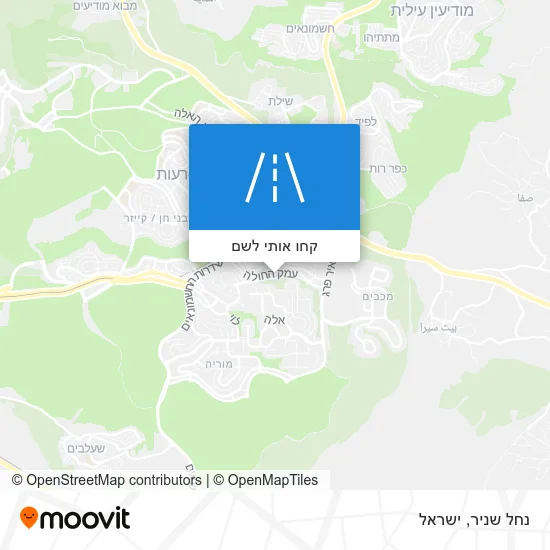 מפת נחל שניר