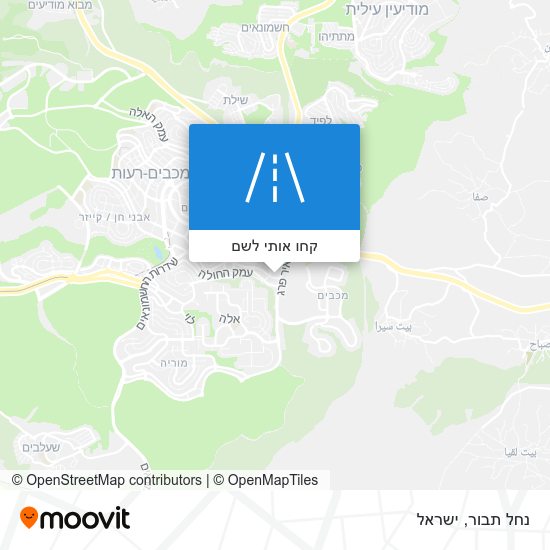 מפת נחל תבור