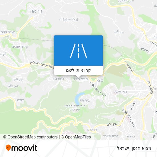 מפת מבוא הגפן