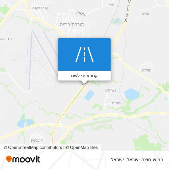 מפת כביש חוצה ישראל