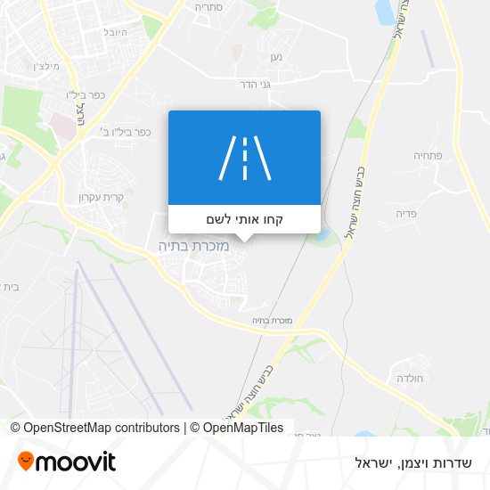 מפת שדרות ויצמן