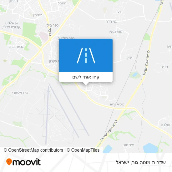 מפת שדרות מוטה גור