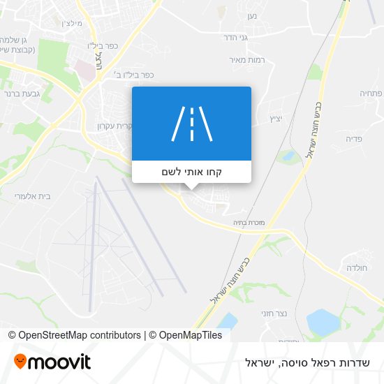 מפת שדרות רפאל סויסה