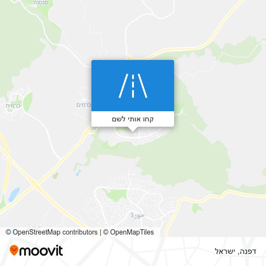 מפת דפנה