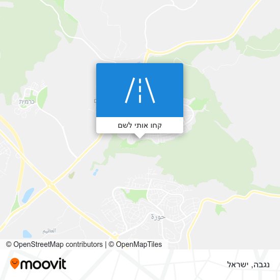 מפת נגבה