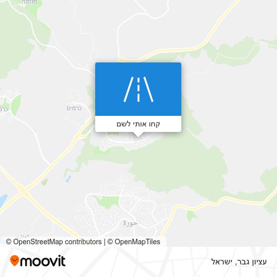 מפת עציון גבר