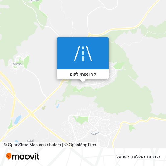 מפת שדרות השלום