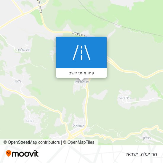 מפת הר יעלה