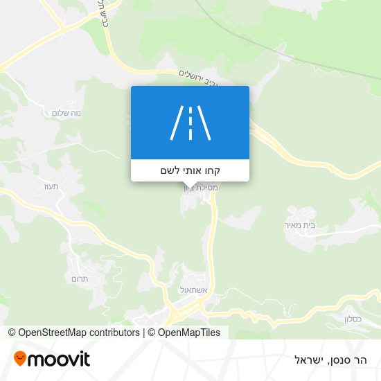 מפת הר סנסן