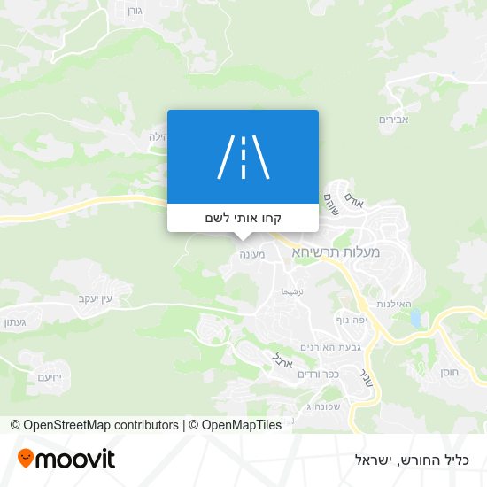 מפת כליל החורש
