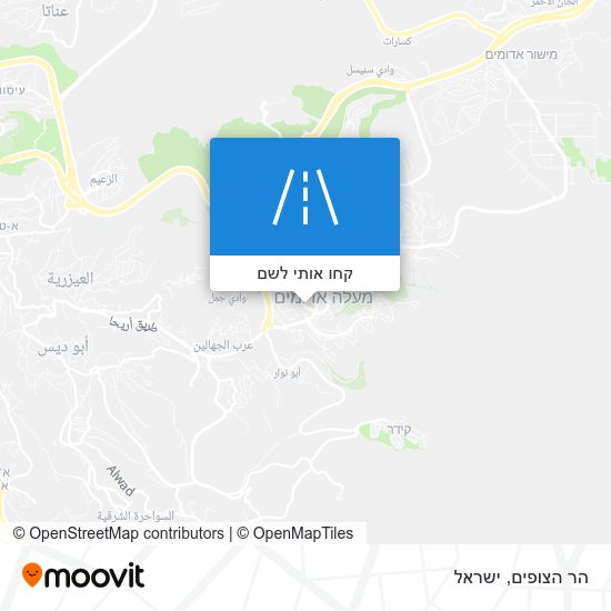 מפת הר הצופים