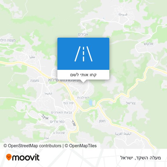 מפת מעלה השקד