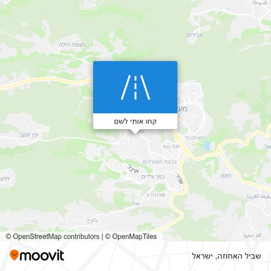מפת שביל האחוזה
